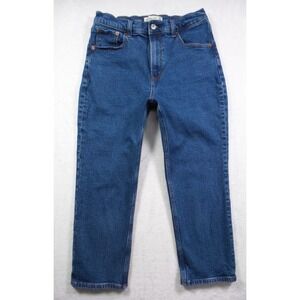Abercrombie & Fitch Womens Jeans 6 Short Blue Ankle Straight Ultra High Rise